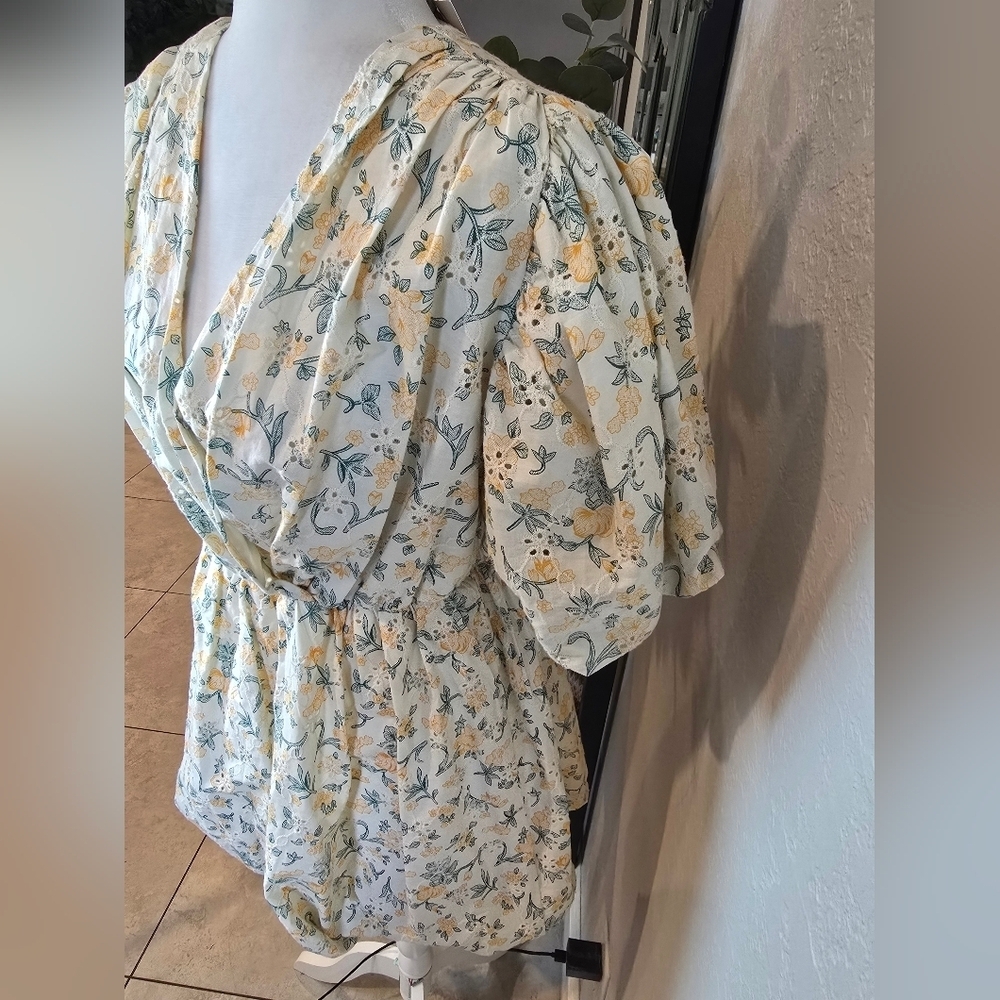 Free the Roses Cream Floral Mini Dress - Picture 5 of 8